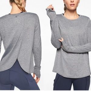 Athleta long sleeve tulip top.  Excellent condition- worn a couple times.